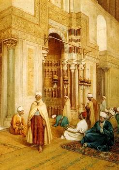 unknow artist Arab or Arabic people and life. Orientalism oil paintings  529